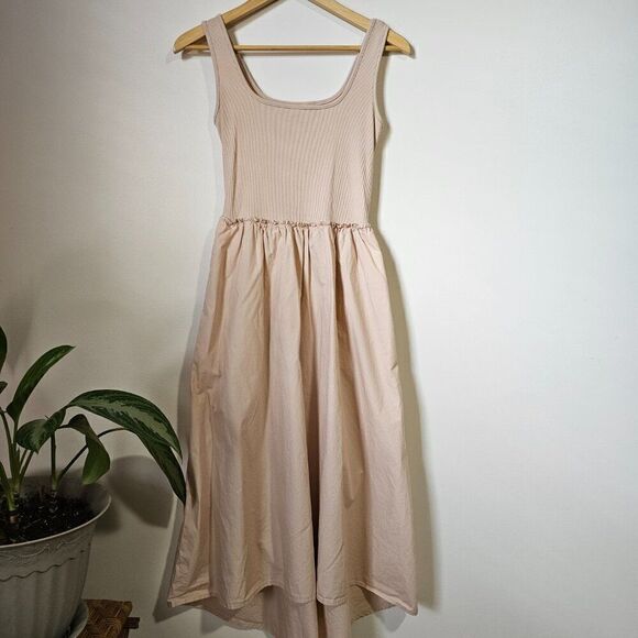 EUC A NEW DAY SCOOP NECK TANK DRESS WITH HIGH LOW BOTTOM SIZE XS - Picture 1 of 14